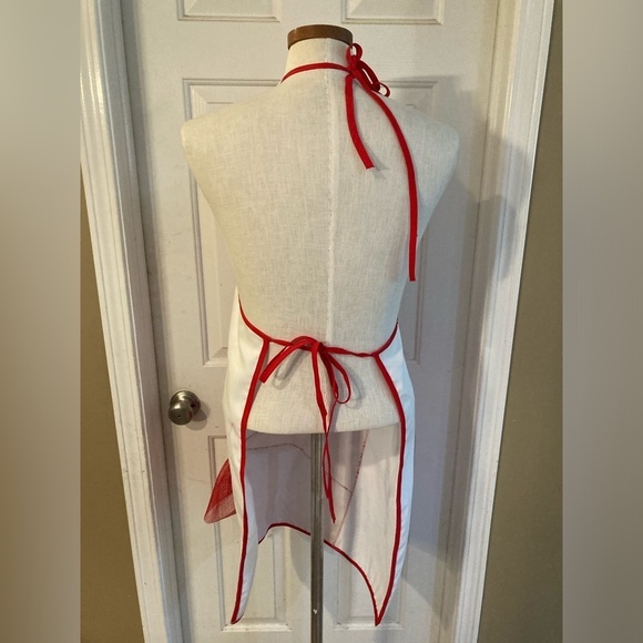 Antique/vintage apron lots of padding. Mullins Square fits like S-M - Picture 7 of 8